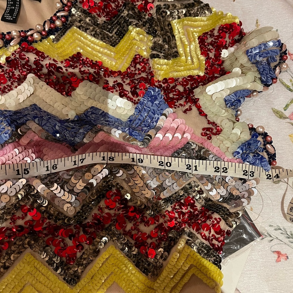 Aidan Mattox Multicolor Sequin Mini Dress - Picture 6 of 8